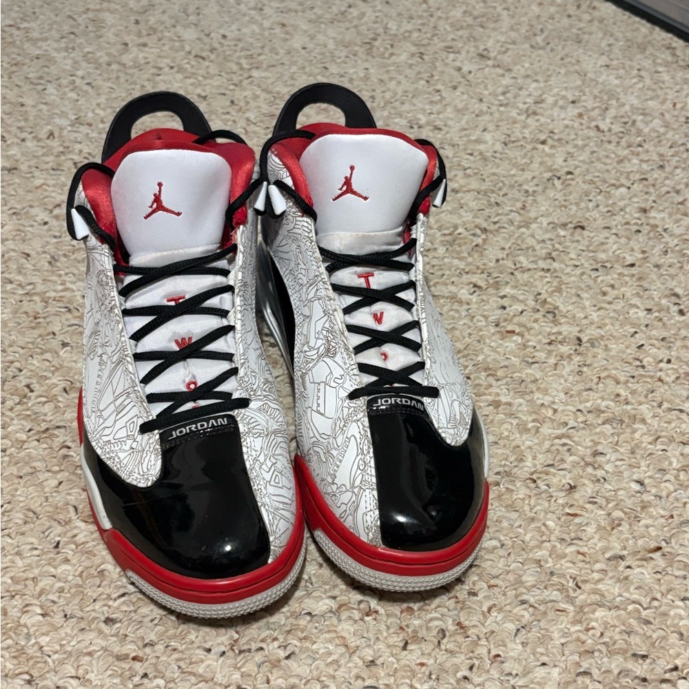 Jordan Black and Red Sneakers Premium Design